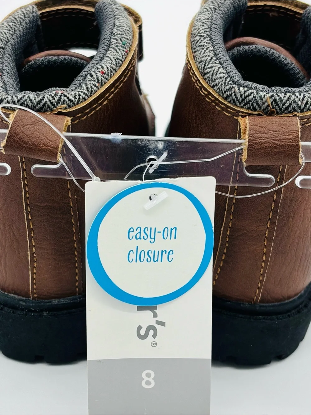 Carters Baxter2 CR Toddler Work Hiking Boots 8 Brown Rugged Utility Hook Loop